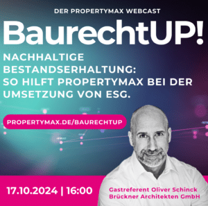 Nachhaltige Bestandserhaltung mit PropertyMax Webinar